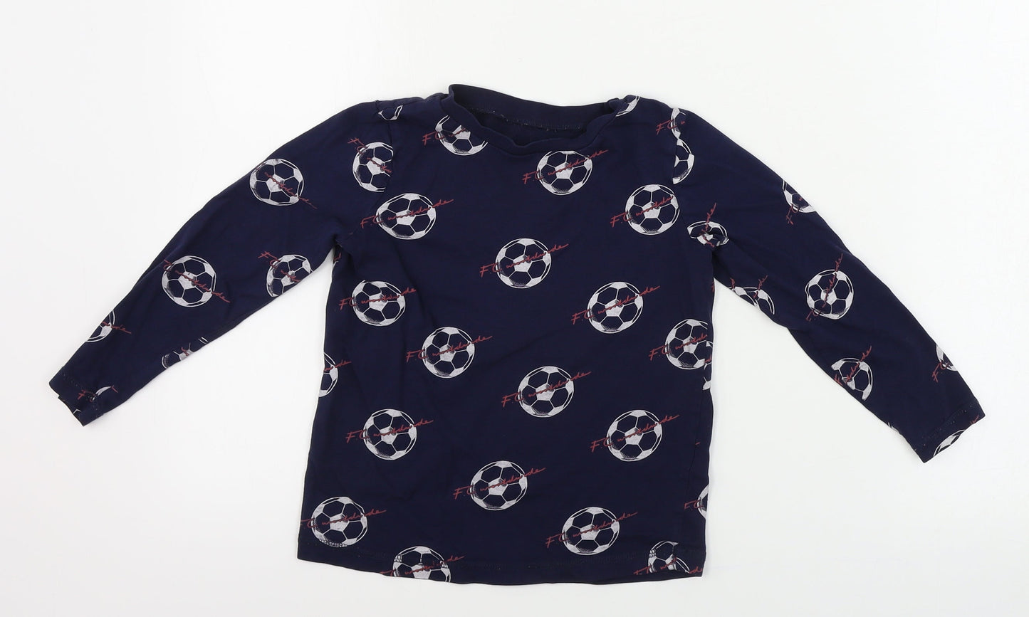 George  Boys Blue   Basic T-Shirt Size 5-6 Years