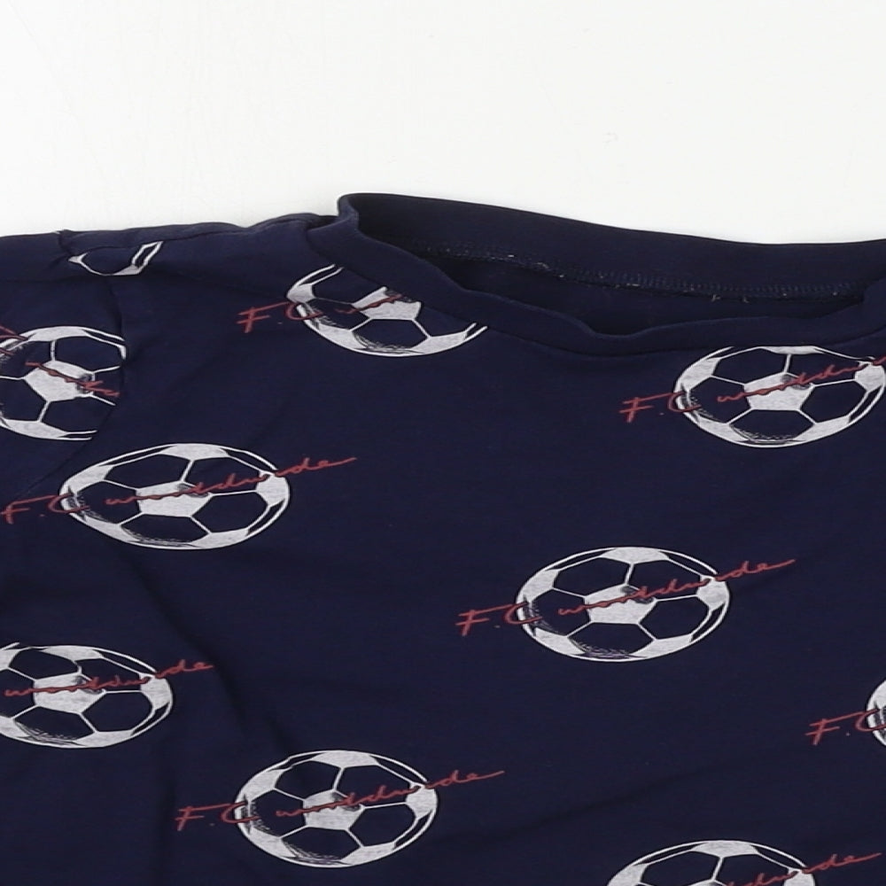 George  Boys Blue   Basic T-Shirt Size 5-6 Years