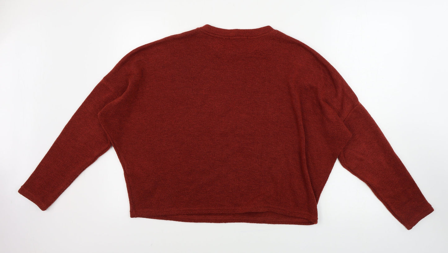 Stradavarius  Womens Orange   Pullover Jumper Size S