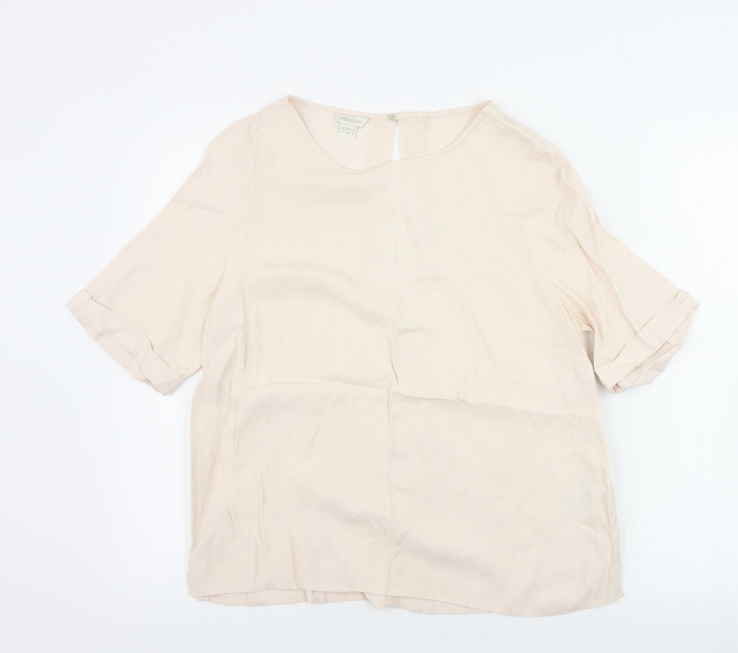 Monsoon  Womens Beige   Basic Blouse Size 12