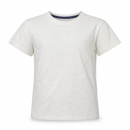 Demo Boys White   Basic T-Shirt Size 7-8 Years