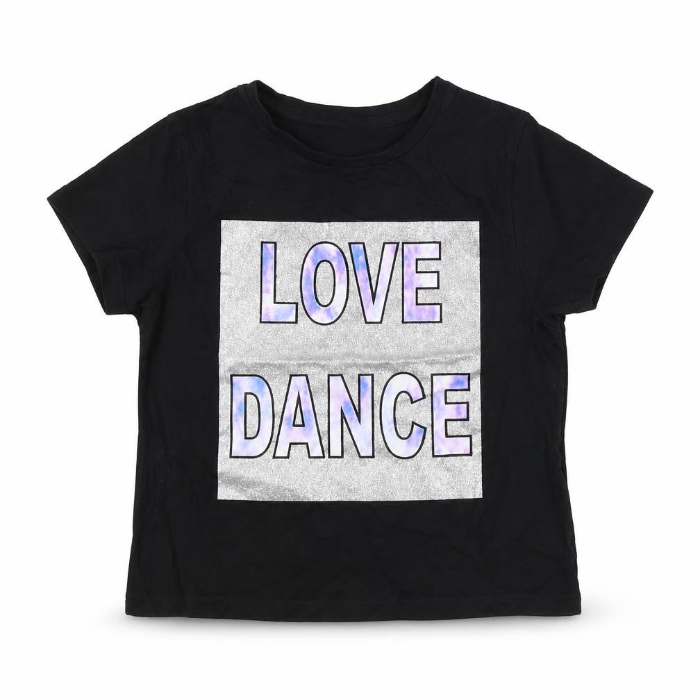 Pep&co       Girls Black   Basic T-Shirt Size 8-9 Years