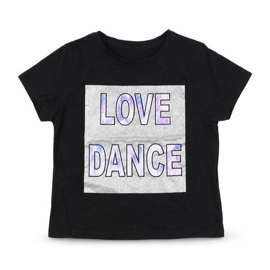 Pep&Co Girls Black   Basic T-Shirt Size 8-9 Years