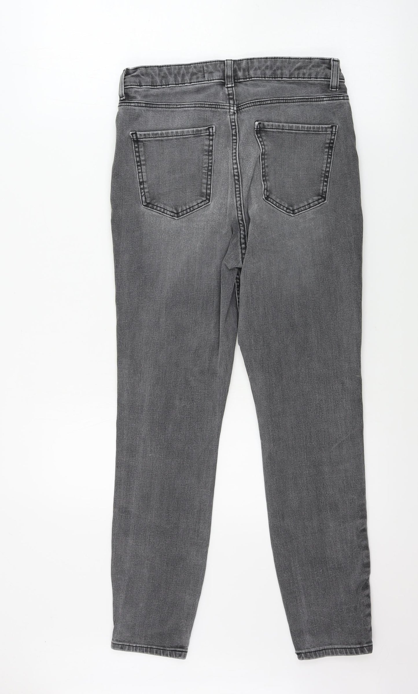 NEXT  Womens Grey   Straight Jeans Size 12 L23 in