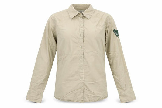 Russell Collection  Mens Beige    Button-Up Size S