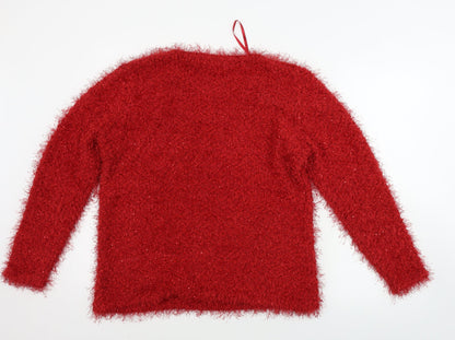 Damart Womens Red   Pullover Jumper Size L