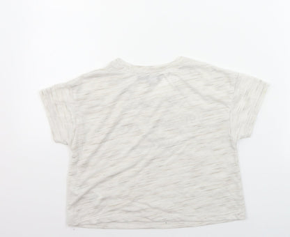 New Look  Girls Beige   Basic T-Shirt Size 9 Years
