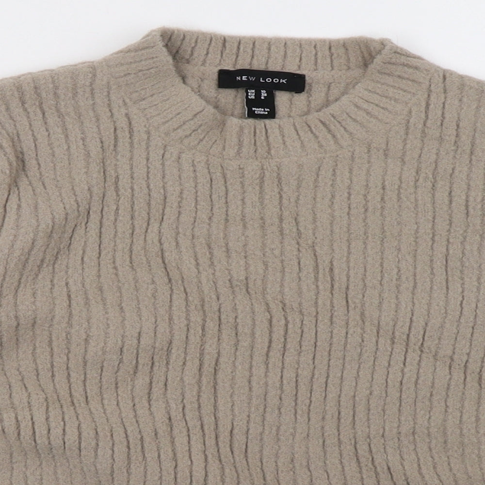New Look Womens Beige   Pullover Sweatshirt Size 10