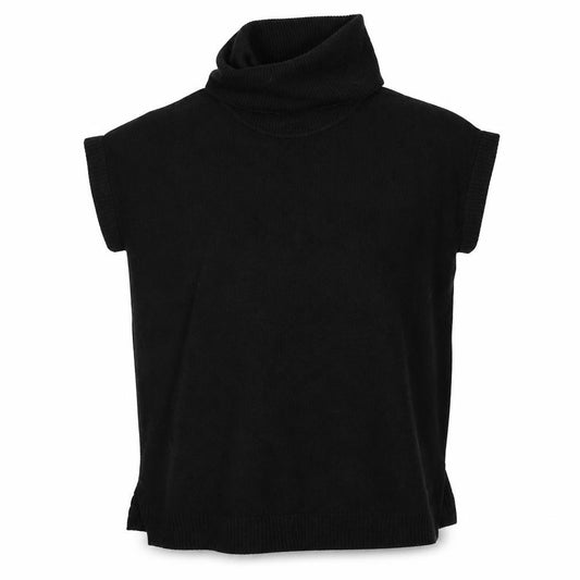 F&F Womens Black  Knit Pullover Sweatshirt Size 12