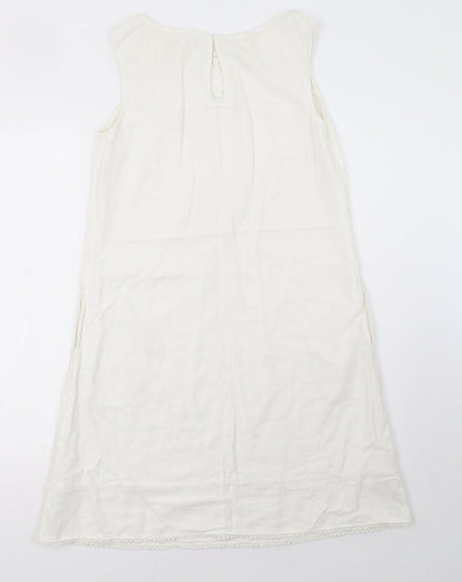 Preloved NEXT Womens White   A-Line  Size 8 - Back