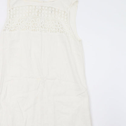 Preloved NEXT Womens White   A-Line  Size 8 - Detail