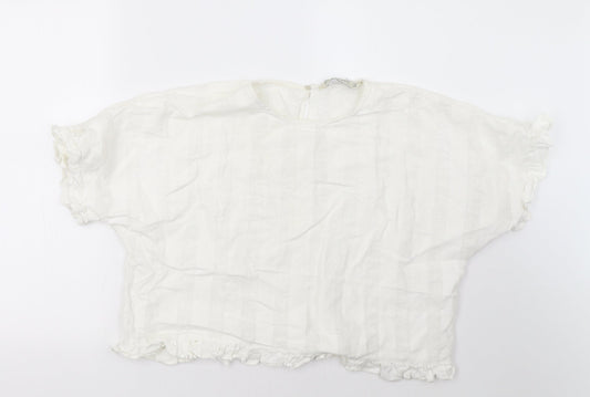 Zara Womens White   Basic T-Shirt Size M