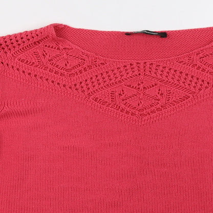 Kaleidoscope Womens Pink   Pullover Sweatshirt Size 14