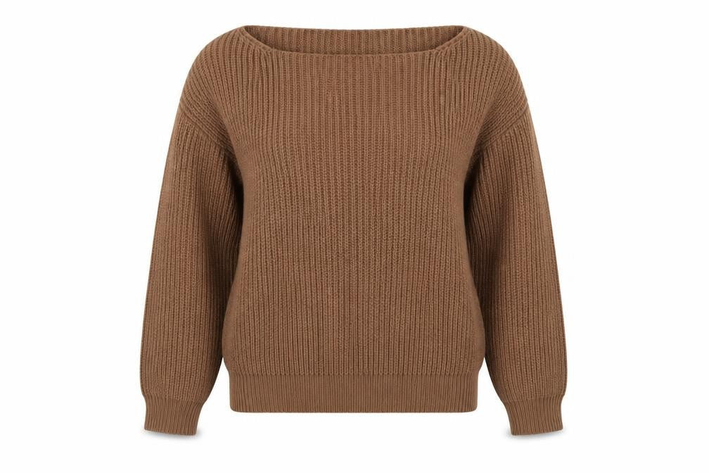 Boohoo Womens Brown   Pullover Sweatshirt Size L