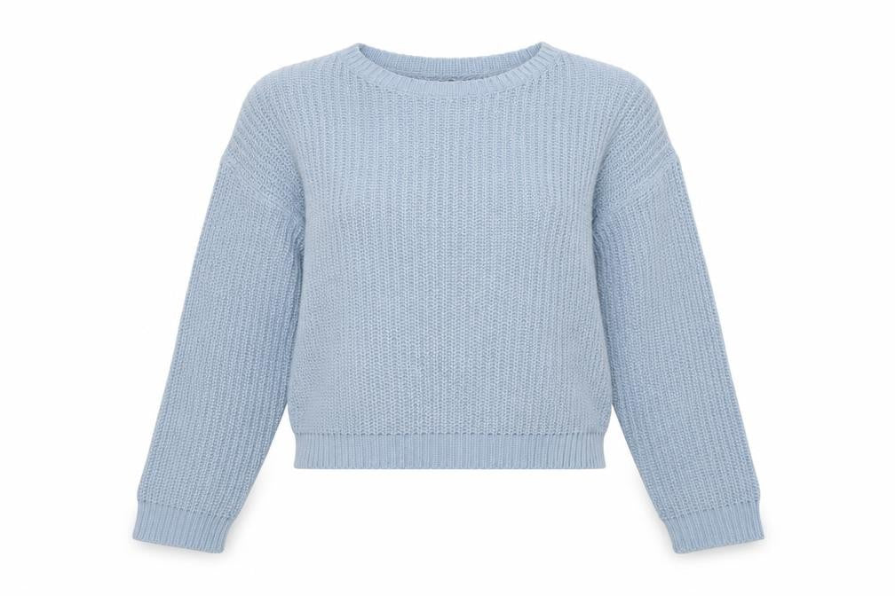 Boohoo Womens Blue   Pullover Sweatshirt Size L