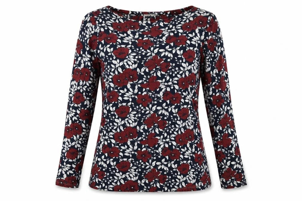 Sainsburys Womens Blue Floral  Pullover Sweatshirt Size 12