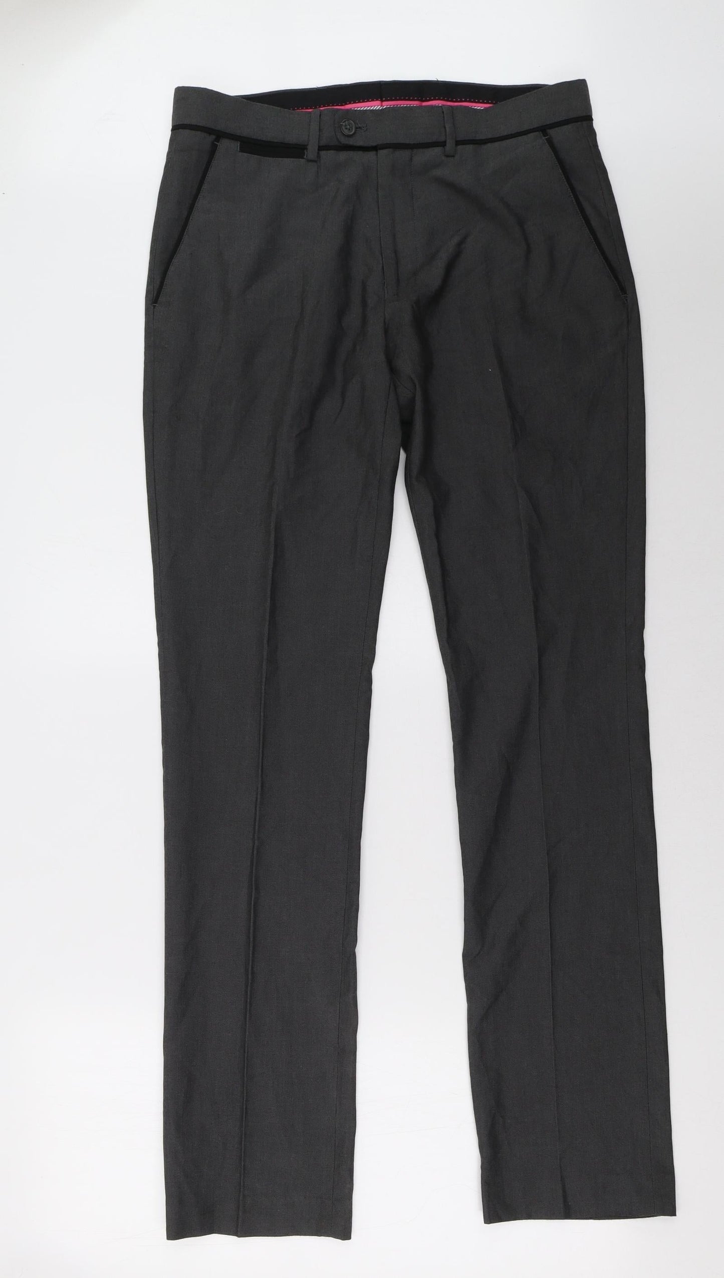 Butler And webb Mens Grey   Trousers  Size 32 L33 in