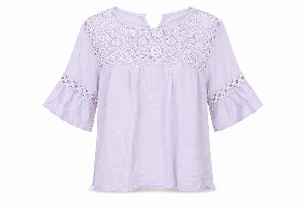 Jaune Rouge Womens Purple   Basic Blouse Size S