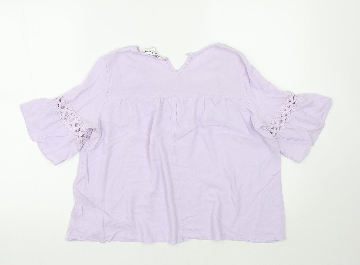 Jaune Rouge Womens Purple   Basic Blouse Size S