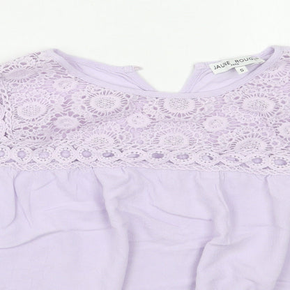 Jaune Rouge Womens Purple   Basic Blouse Size S