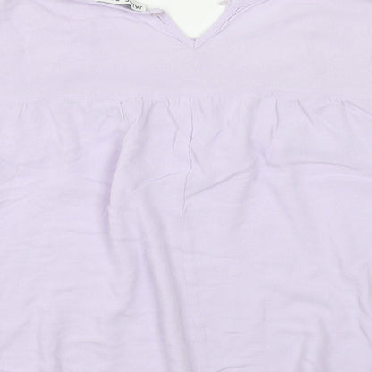 Jaune Rouge Womens Purple   Basic Blouse Size S