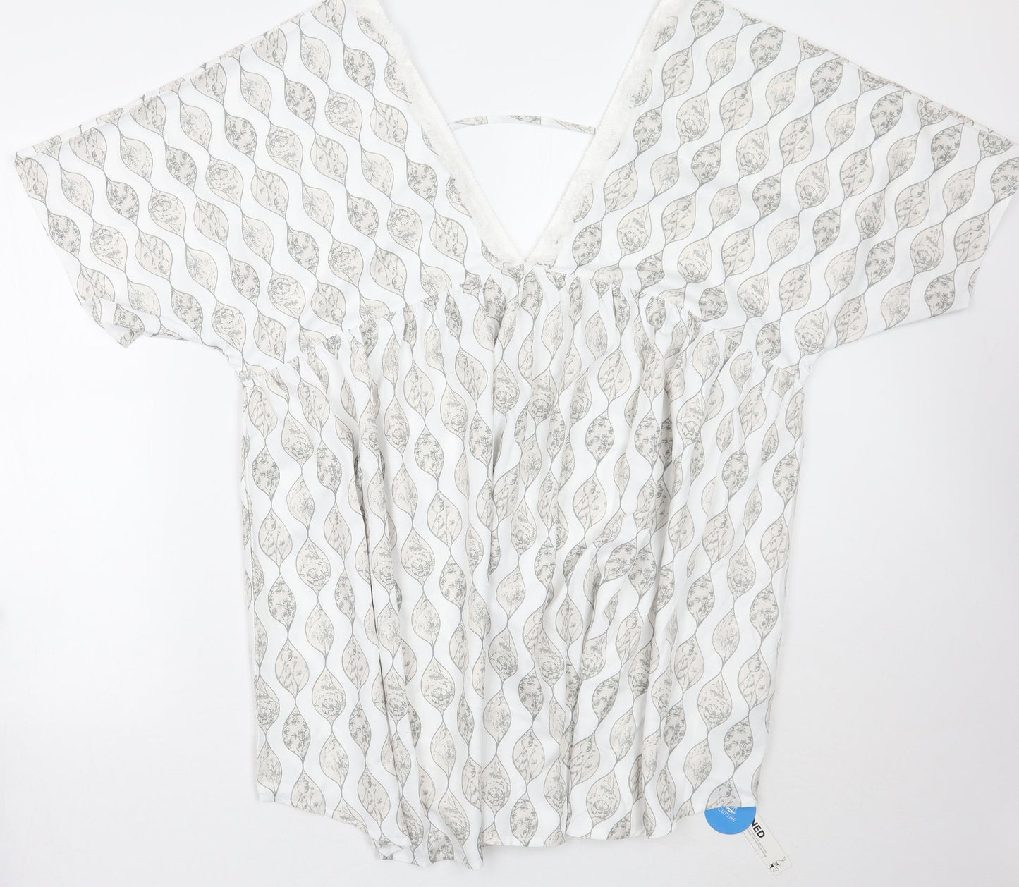 Cupshe Womens White Floral  A-Line  Size S