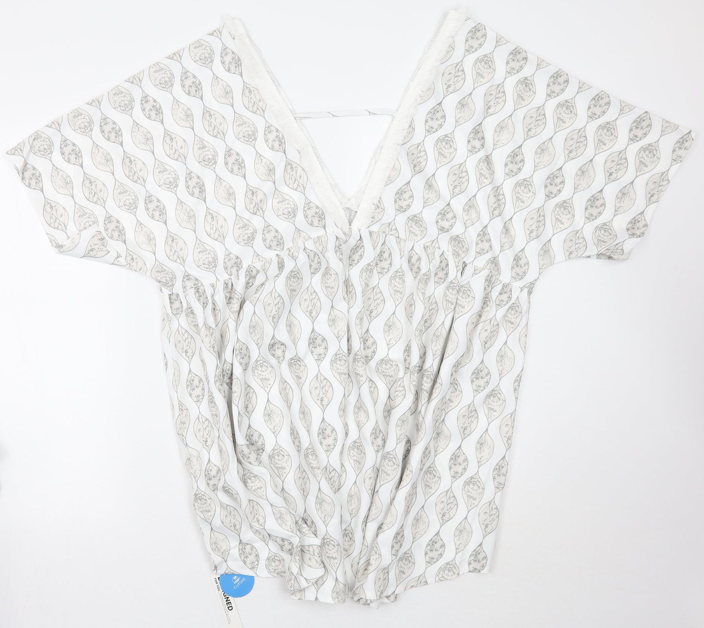Cupshe Womens White Floral  A-Line  Size S