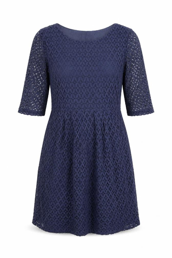 Colline Womens Blue Floral  A-Line  Size 10