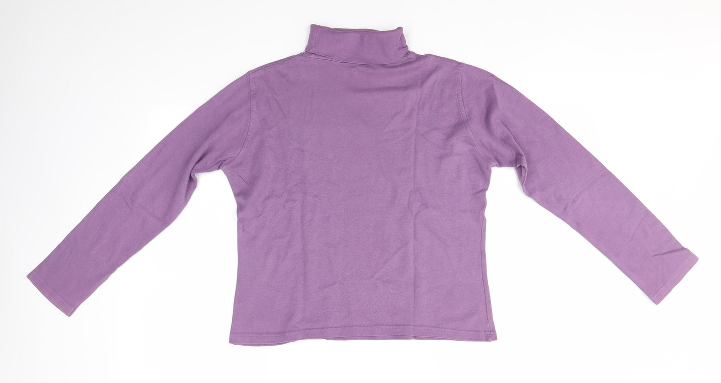 EWM Womens Purple   Basic Blouse Size S