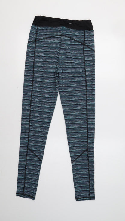 Preloved TU Womens Blue Geometric  Compression Leggings Size 8 L30 in - Back