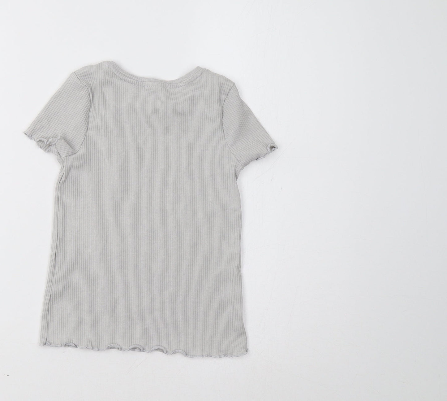 TU Girls Grey   Basic T-Shirt Size 6-7 Years