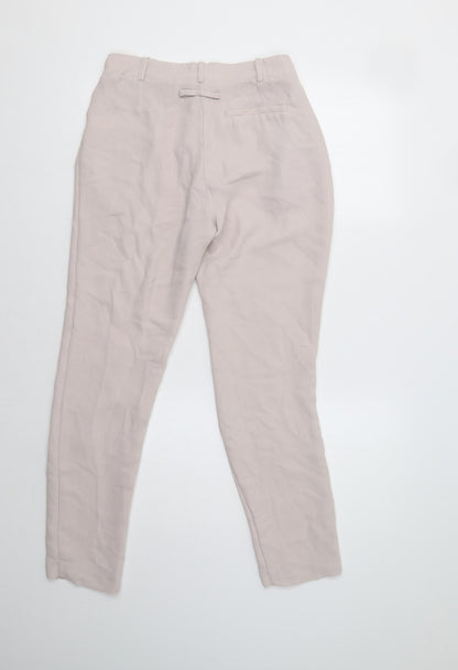Topshop Womens Beige   Dress Pants Trousers Size 8 L28 in