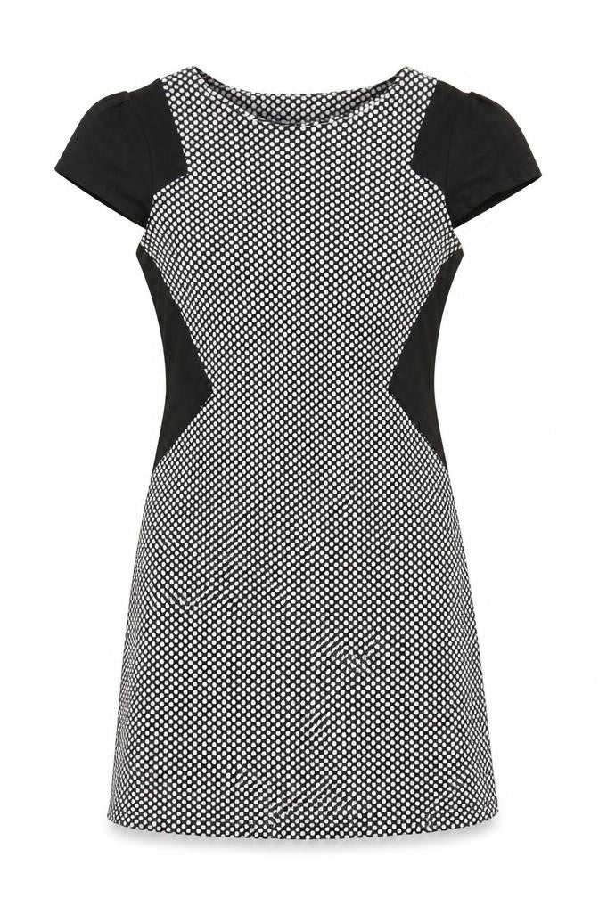 Dorothy Perkins Womens Black Polka Dot  A-Line  Size 10
