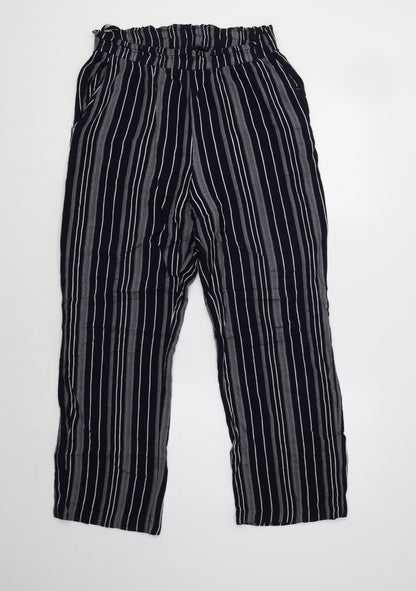 BHS Womens Blue Striped  Trousers  Size 10 L28 in