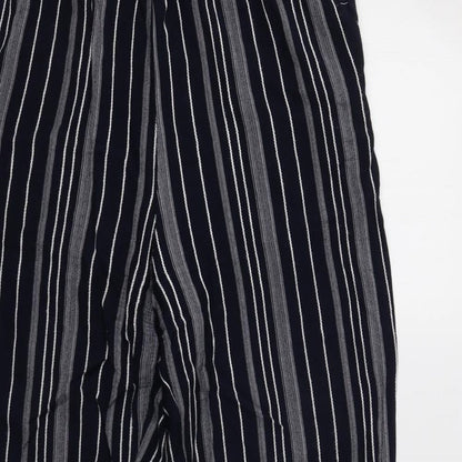 BHS Womens Blue Striped  Trousers  Size 10 L28 in