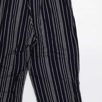 BHS Womens Blue Striped  Trousers  Size 10 L28 in