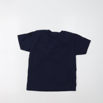 Preloved Gildan Boys Blue   Basic Polo Size 5-6 Years  - Cousin - Back