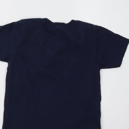 Preloved Gildan Boys Blue   Basic Polo Size 5-6 Years  - Cousin - Label