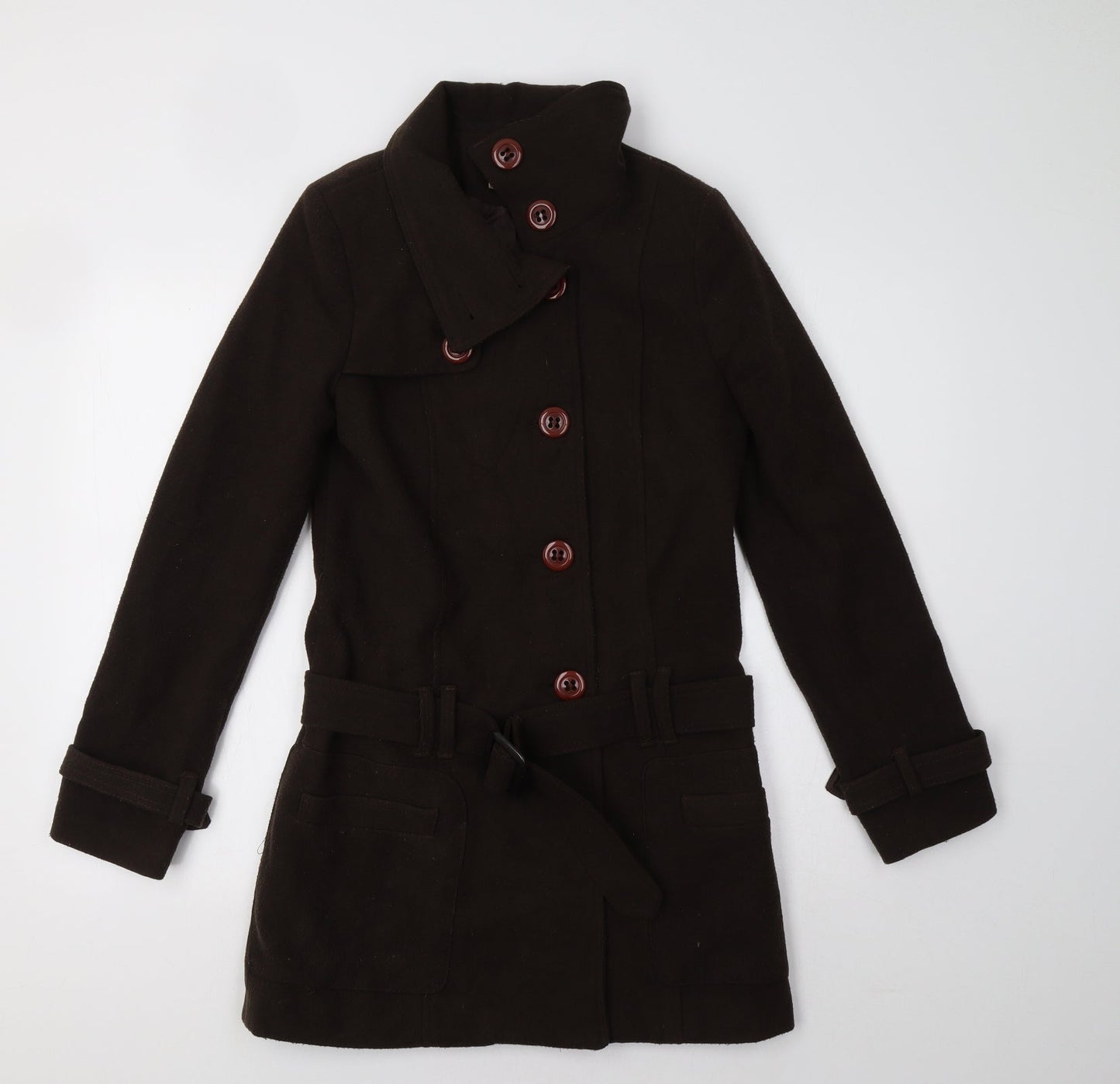 Yazz Womens Brown   Parka Coat Size 8