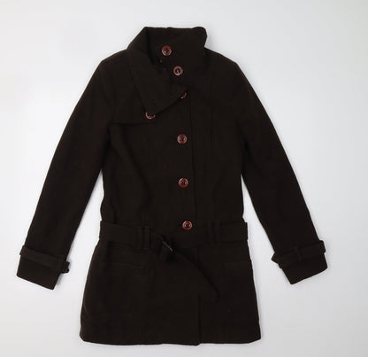 Yazz Womens Brown   Parka Coat Size 8