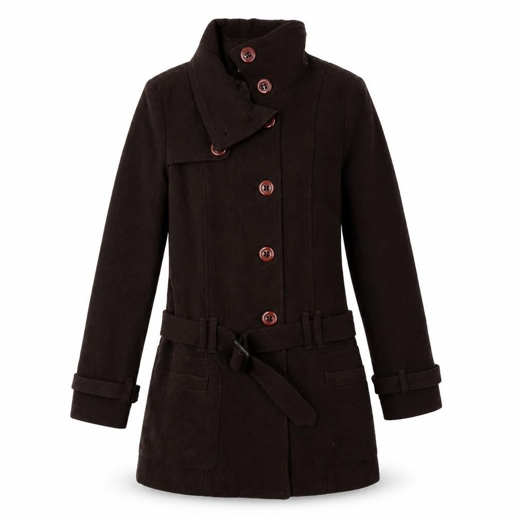 Yazz Womens Brown   Parka Coat Size 8