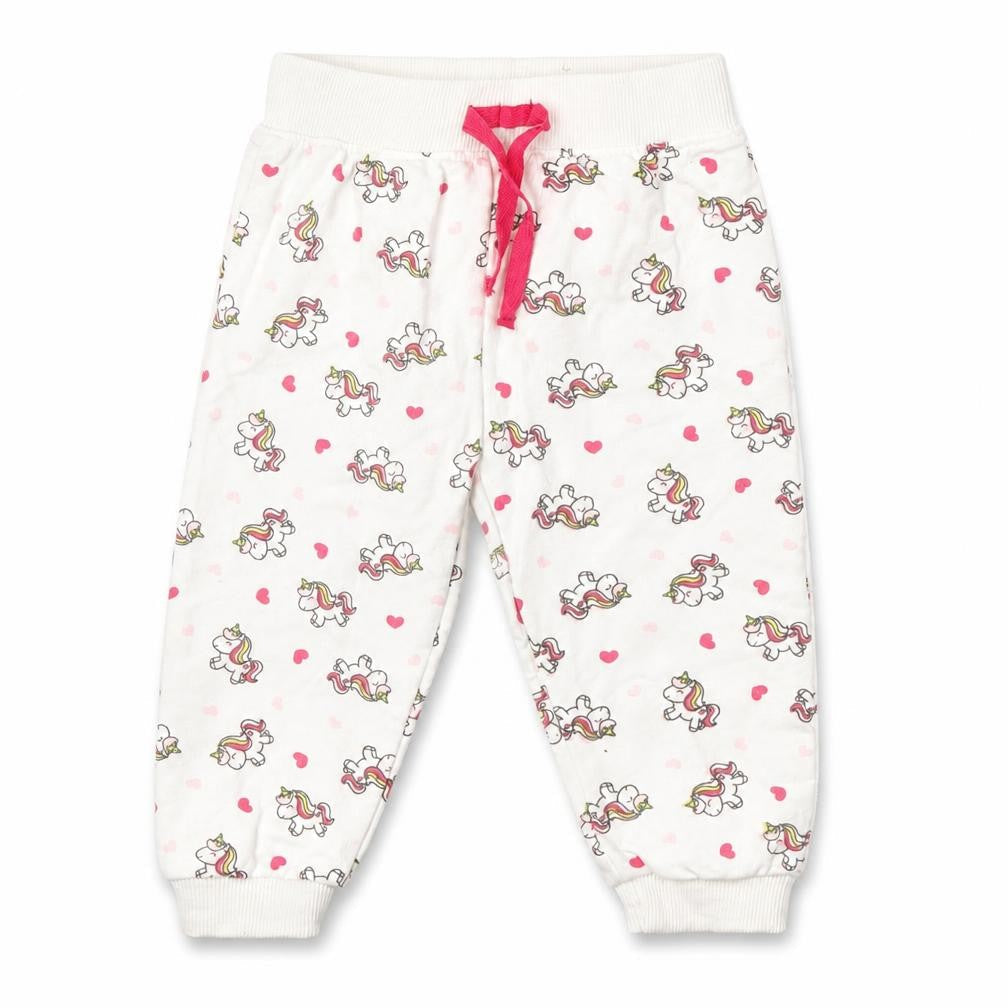 Ergee Baby White Geometric   Pyjama Pants Size 12-18 Months  - Unicorn Print