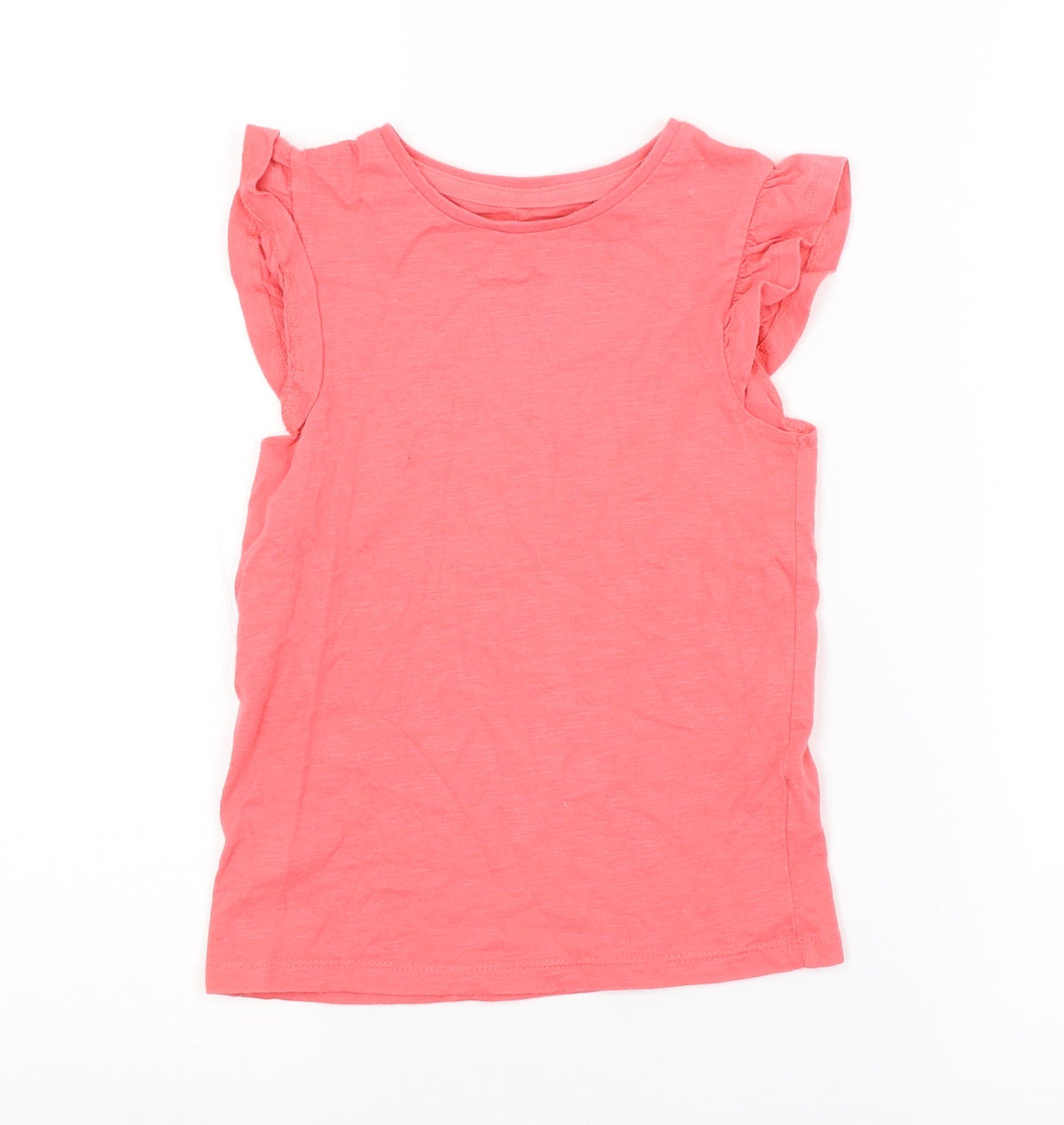 F&F Girls Red   Basic T-Shirt Size 5-6 Years