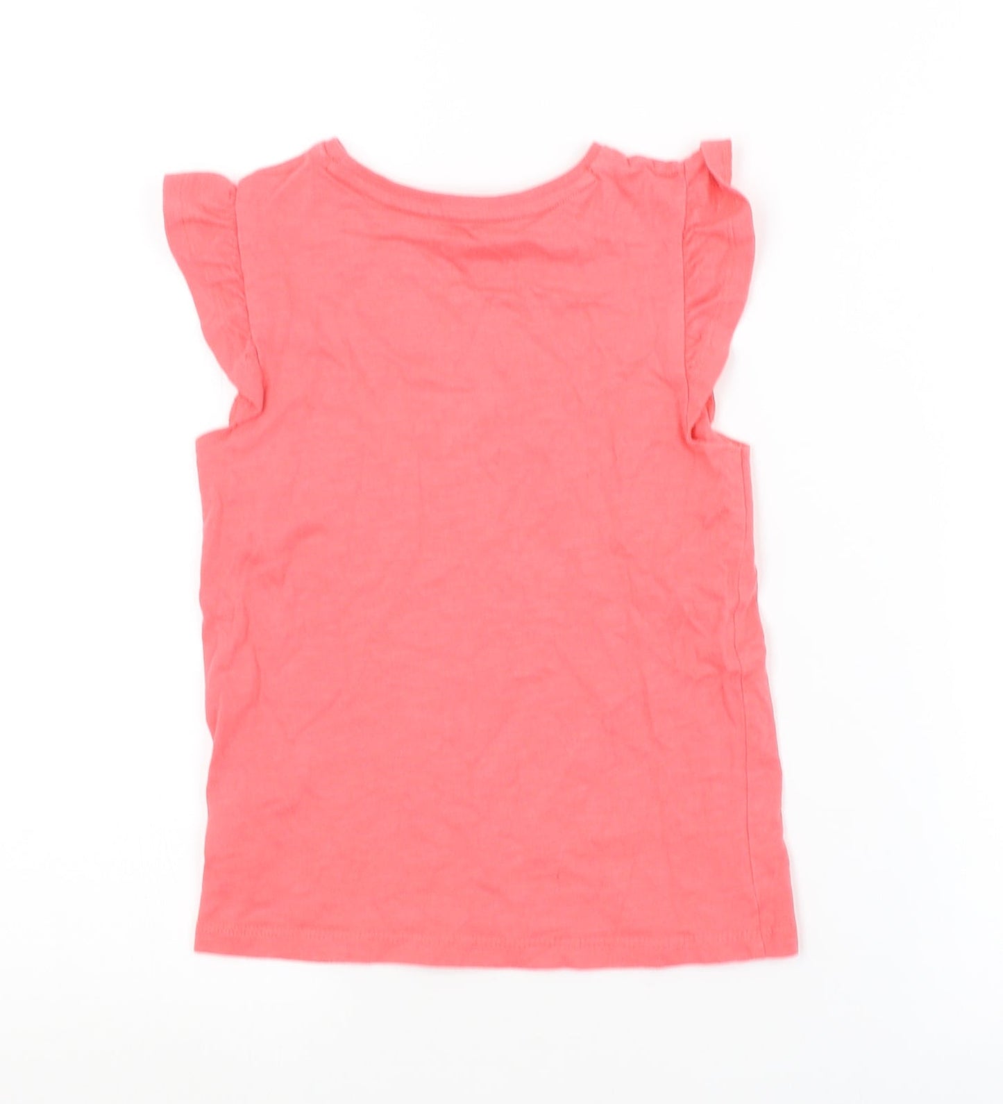F&F Girls Red   Basic T-Shirt Size 5-6 Years