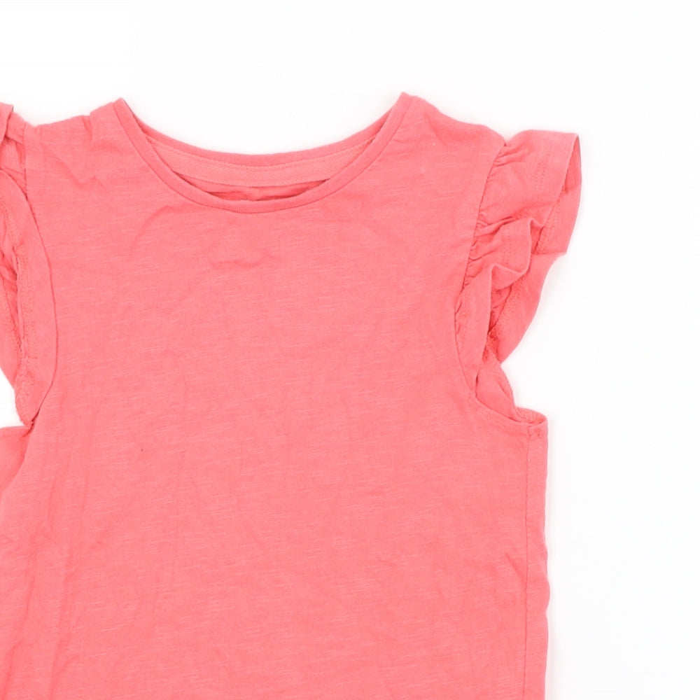 F&F Girls Red   Basic T-Shirt Size 5-6 Years
