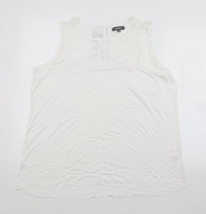 Studio Womens White   Basic Blouse Size 16