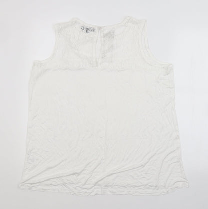 Studio Womens White   Basic Blouse Size 16