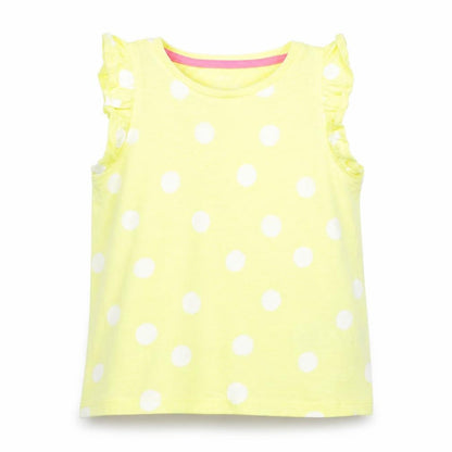 Marks & Spencer Girls Yellow Spotted  Basic Tank Size 2-3 Years