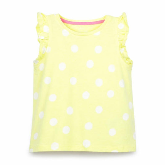 Marks & Spencer Girls Yellow Spotted  Basic Tank Size 2-3 Years