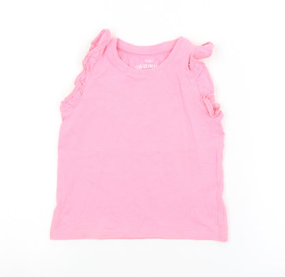 Marks & Spencer Girls Pink   Basic Tank Size 2-3 Years